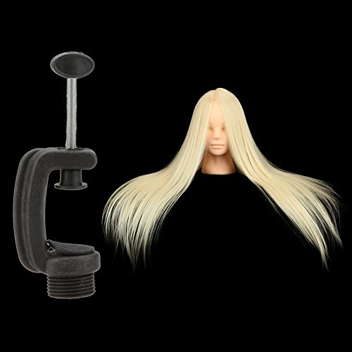 Anself Cosmetology Training Head Model Face Makeup Long Hair False Eyelash Extension Makeup Practice