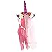 Produktbild Einhorn Haarreif mit Horn Bling Bling Elastisch Einhorn Blumenmädchen Haarschmuck Blumenstirnband mit Gaze für Hochzeit Party Karneval Fasching JGA