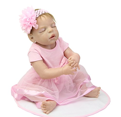 Hair Rooted Realistic Reborn Doll Full Body Siliocne Vinyl 22