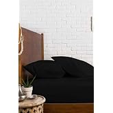 Mer-Tim Cotton Ranforce Double Intermediate Size Rubber Sheet Set Black - 140x190