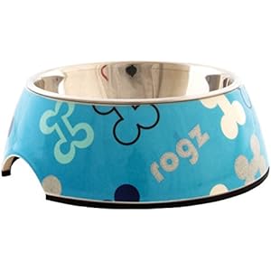 Rogz Bubble 2in 1Schüssel hellblau trendige 350ml