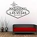 Price comparison product image Jasonding Welcome to Fabulous Las Vegas Wall Stickers Modern Nordic Design Character Vinyl Art Decorative Wall Decal for Living Room 79 * 56Cm