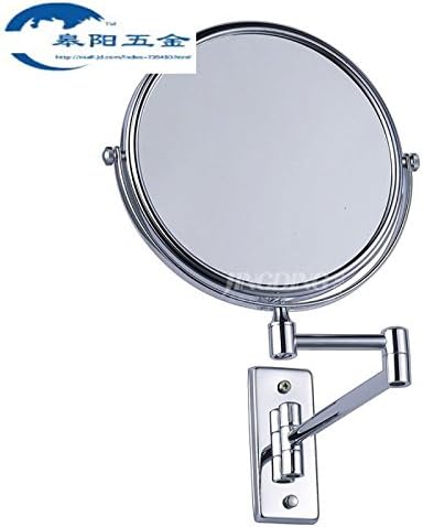 Morct Copper Sanitary Ware Hanger Fashion Pendant Mirror Double Face Cosmetology Mirror,8 Inch (Diameter 20Cm)Modern And Simple, Comfortable And Durable Home, Beautiful And Dirty