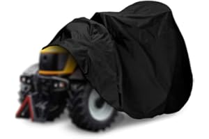SURAKEY ATV Cover, Heavy Duty Black Waterproof Oxford Fabric Protective 4 Wheeler Quad Cover Vehicle Covers for Windproof All Weather Snow Rain or Sun Outdoor Accessories - 140cmx66cmx91cm