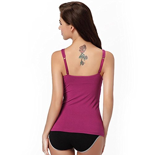 VADOOLL® Damen Tank Top Cami V-Ausschnitt Miedertop Unterhemd - 2