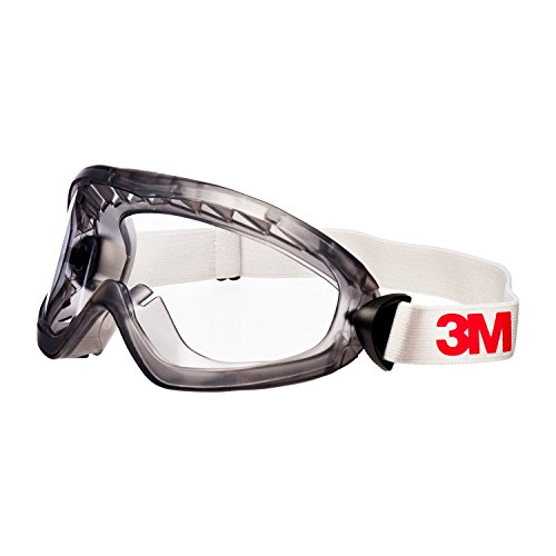 3M 2890SA Vollsichtbrille, 2890er Serie, AF, UV, A, ohne Belüftungsschlitze (gasdicht), Klar - 2