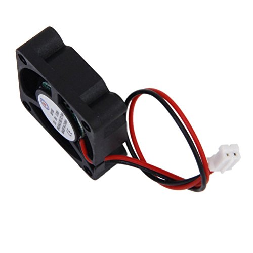 UEETEK DC 5V 4010 40x40x10mm 2 Fasern Kühlventilator Schwarz für PC Schutzhülle Cooler - 2