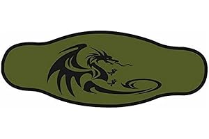 BESTDIVERS Best divers Correa Máscara de Neopreno, Doble Folio, dragón