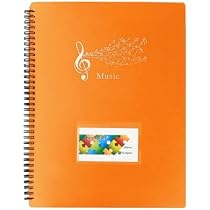 Classeur A4 Pour Partitions De Musique - 60 Pages à Spirales - Rangement Annotations - Anti-Éblouissement