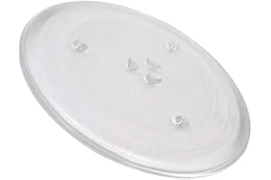 GC GLOBALCOMMERCE Assiette pour four à micro-ondes de 25,5 cm universelle pivotante avec 3 fixations et 3 pieds