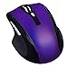 Produktbild KINGCOO Bluetooth Maus, Geräuschlose USB Wiederaufladbare Ergonomische Drahtlose Bluetooth Gaming Maus 6 Tasten,800/1200/1600 DPI 3 einstellbare DPI für Laptop Android Tablet (Lila)
