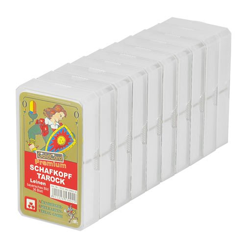 Preisvergleich Produktbild NSV 7053 - SCHAFKOPF PREMIUM LEINEN VE10 - Kartenspiel