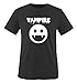 Produktbild VAMPIRE KOSTÜM - Kinder T-Shirt Schwarz/Weiss 110-116
