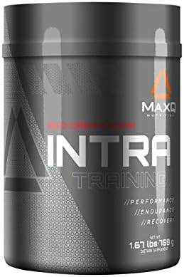 TITLE: MaxQ Nutrition INTRA-Training intra workout BCAA drink supplement w/ 10G BCAAs, Electrolyte Blend, Glutamine, Taurine and more. 30 servings. (Red Cream Soda)