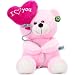 Tickles I Love You Balloon Heart Teddy Pink 18 cm RS.359.00