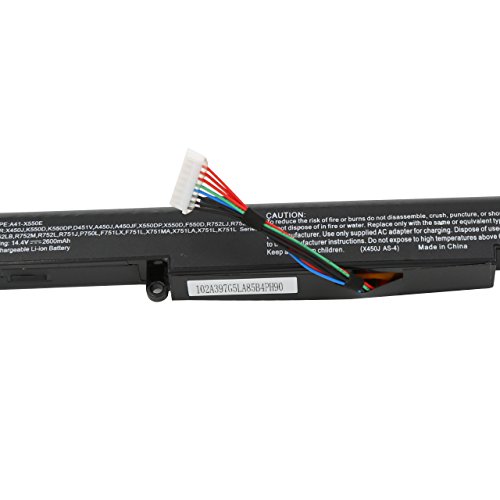 BLESYS 15V 2950mAh ASUS A41-X550e A41X550E Ersatz-Laptop Akku passen ASUS A450 A450C A450E A450J A450JF A450V A550D D451V F450 F450C F450E F450J F450JF F450V K450J K550D K550DP K550E X450 X450E X450J X450JF F550DP F550z X751L X751LA K751LAV P750LB R752LDV Laptop - 4