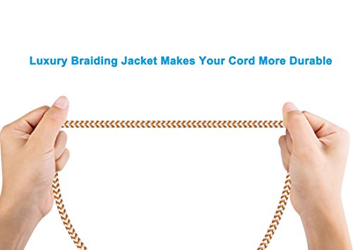 Flashstye 3Pack 1M 2M 3M Micro USB Cable Ultra Strong and Durable Nylon Braided Android Phone Charger Wire Quick Syncing and Charging USB Cord for Android Device, Samsung Galaxy, TCL, Sony, Nexus, Motorola, Sprint and More.(brown silver) - 2