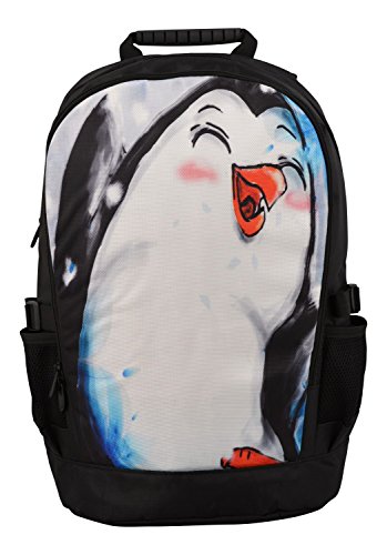 Preisvergleich Produktbild Rucksack für Jungen Mädchen Damen Herren Kinder - Schulrucksack Schulranzen, Ranzen für die Schule - Backpack für die Stadt / zum Sport für Kinder & Jugendliche - Cooles Design - Pinguin