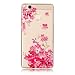Produktbild KSHOP Kreativ Schön Muster Design Durchsichtig Gel TPU Zurück Rückseite Bumper für Huawei P10 LITE Handyhülle Weich Umwelt TPU Schutzhülle Praktisch Premium Transparent Handy Tasche Etui Schale Hochwertigem Silikon Silicone Bumper - rosa Blüten