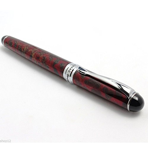 MagiDeal Neue Feine Rote Eis Medium Feder Füllfederhalter JINHAO X750 - 5