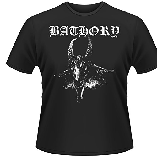 Plastichead Bathory-Goat Camiseta, Schwarz, S para Hombre