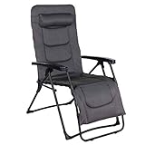 Hochwertige, witterungsbeständige Materialien wie beschichteter Stahl und strapazierfähige Textilpolsterung