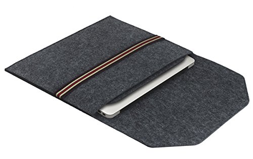 Filz H  lle for Apple MacBook Air   Pro Ultrabook Laptop Tasche 13 inch Felt Sleeve   Accessories Bag  13 3 Inch   Acc  Bag   Dark Grey 