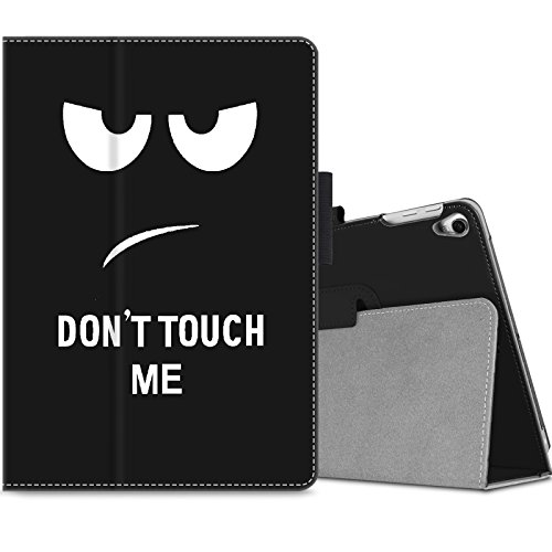 iPad Pro 10,5 Hülle,Infiland Slim Fit Folio PU-lederne dünne Kunstleder Schutzhülle Cover Tasche für Apple Neu iPad Pro 10,5" Display 2017(mit Auto Schlaf / Wach Funktion)(Don't Touch)