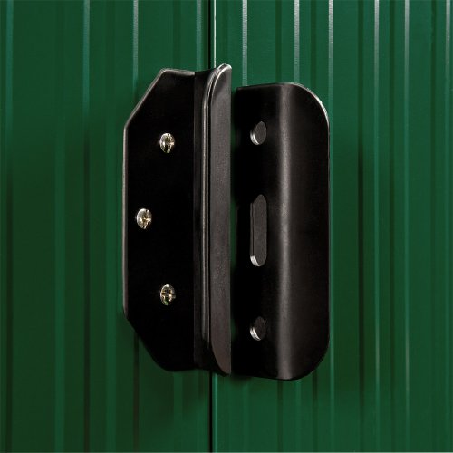 XL Gerätehaus Metall verzinkt 8,38m³ inkl. Schiebetüren und Fundament Geräteschuppen Grün Gerätehaus Metallgerätehaus Farbauswahl - 5