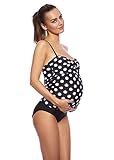 Attraktiver Schwangerschafts-Tankini / Hotpants / Bikinihose / individualer Look / Octopus / Cut Out / Umstands-Tankini / verschiedene Farben f3001 - 3