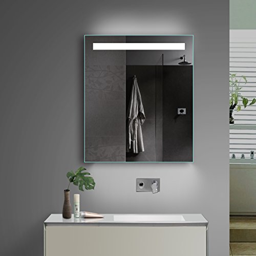 Lux Aqua Design Badezimmerspiegel mit Kalt/Warmlicht wählbar sowie Steckdose. 60×70 cm - 2