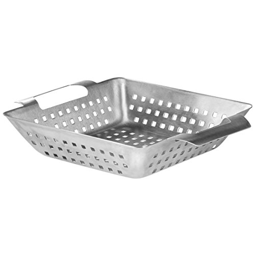 Ultranatura Edelstahl Grill-Korb / Gemüseschale mit Griffen – ca. 28 x 20 x 5 cm - 4