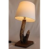 TreibholzTraum Tischlampe BALTIC FUNGI - Unikat Ostsee Design – Handarbeit – LED