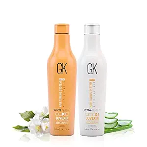 GK Hair Shield Shampoo And Conditioner For Hair Color Protection Nourishes Dry And Frizzy Hair Maintains Shine Softness & Strength With Aloe Vera Natural Keratin Flowers Seed Oil Extracts- Sulfate And Paraben Free 240ml