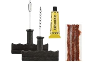 unbeatableoffers Car Tyre Puncture Emergency Repair Kit Flat Tire Tools Plug Tubeless