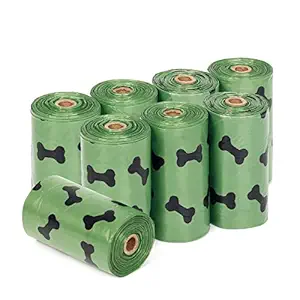 Dog Poop Bags Compostable, Tohayie Dog Waste Bags Scented, Eco-Friendly Leak-Proof Pet Waste Disposal Refill Bags, 8 Rolls 120 Counts