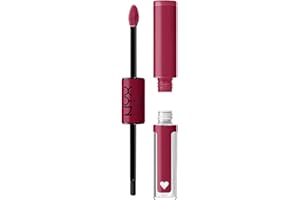 NYX Professional Makeup Brillant à Lèvres Shine Loud, Intensément Pigmenté, Double Embout Rouge à Lèvres et Gloss, Brillance Longue Tenue, Sans Transfert, Teinte : Goal Getter (16)
