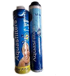 A B Traders Polypropylene Prefilter Candle and Carbon Block Candle for Aquaguard Classic, White