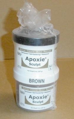 Preisvergleich Produktbild Apoxie Sculpt Modelliermasse - braun ca 450gr