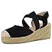 Produktbild Clearance Sale Damen Sommerschuhe Keilabsatz Yogogo Roman Sommer Sandalen Flach Plattform Schuhe Wedges Runder Flip Flops Elegant Absatz Shoes Sneakers Walking Anti Rutsch Hausschuhe Strand Sport