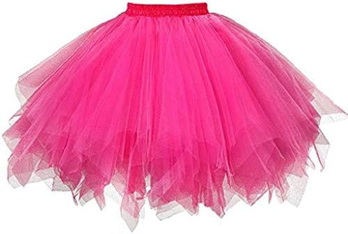 DEELIN Womens Fashion Solid Sexy Lace Pleated Gauze Short Skirt Cute Mini Dress Casual Dress A-Line Plus Size Adult Tutu Dancing Skirt