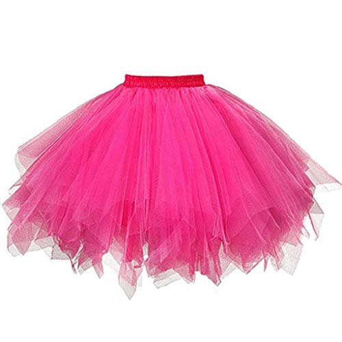 DEELIN Womens Fashion Solid Sexy Lace Pleated Gauze Short Skirt Cute Mini Dress Casual Dress A-Line Plus Size Adult Tutu Dancing Skirt