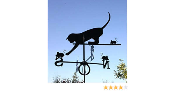 Svenskav Girouette En Forme De Chat Noir Amazon Fr Jardin