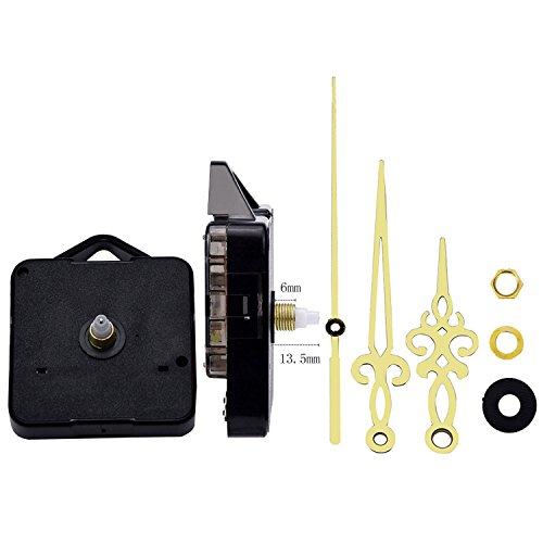Mudder Quarz Uhrwerk Mechanismus Golden Zeiger Zifferblatte von Maximale 3/ 25 Zoll Dick, Gesamtschaft von 1/ 2 Zoll lang - 4