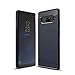Produktbild SsHhUu Samsung Galaxy Note 8 Hülle, Carbon Fiber Design Look Ultra Slim Leicht Anti-Scratch Stoßfest Hülle Gummi TPU Phone Case für Samsung Galaxy Note 8 2017 / N950FD / N950F N950U/U1 6.3" Navy Blau