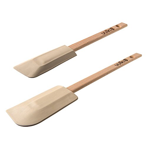 Uulki® 17 tlg. Umweltfreundliches Küchenhelfer Set aus Ardenner Buchenholz – Küchenutensilien hergestellt in Europa ((Kochlöffel, Teigschaber, Pfannenwender, Salatbesteck, Küchenzangen) - 8