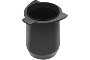 LEUOVE Taza dosificadora de 54 mm, taza de café para café espresso, vaso de pesaje barista Accessrioes, aluminio y metal, para cafetera Sage Barista, color negro