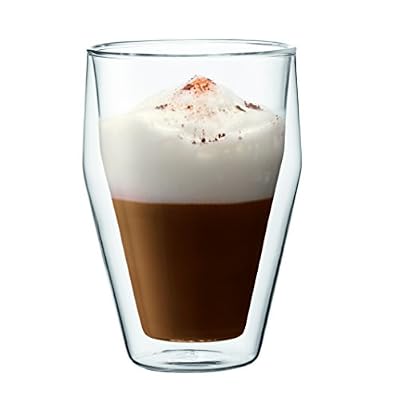 Bodum 10482-10 Titlis Set de 2 Verres Double Paroi Empilable Verre Transparent 0,35 L