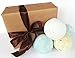 Bath bomb gift box set 4 large Bath bombs especially for him ~ Treat the man in your life! ~ Ideal birthday, christmas fathers day gift