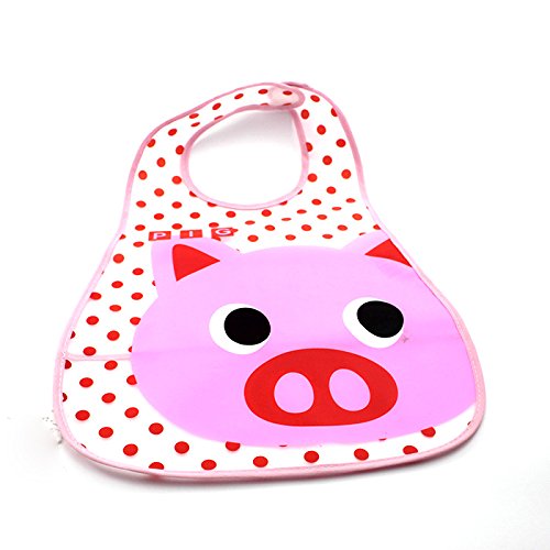 HuntGold 1X EVA Plastic Infant Bib Baby Pinny Boy Girl Waterproof 0-6 years Feeding Care(Random Color)